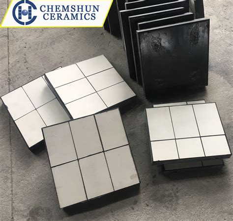 Hex Tile Rubber Mat High Alumina Wear Resistance Rubber Liners China