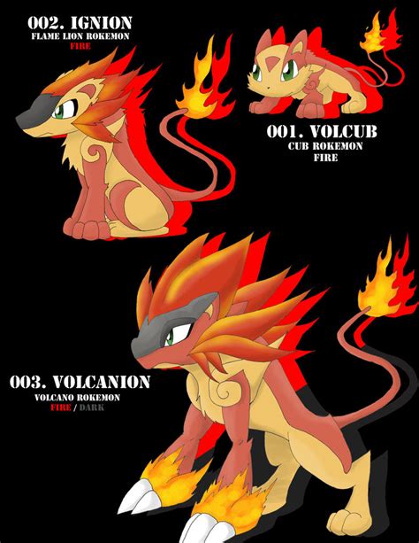 Fakemon Fire Starters By Kharlon90 On Deviantart