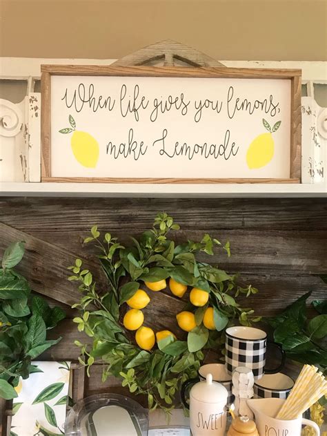 When Life Gives You Lemons Make Lemonade Sign Kitchen Sign Etsy