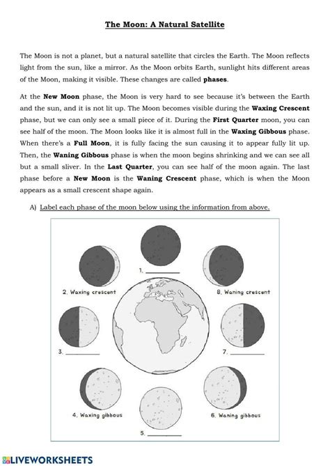 Phases Eclipses And Tides Worksheet Pdf Eclipse Tide Worksheets