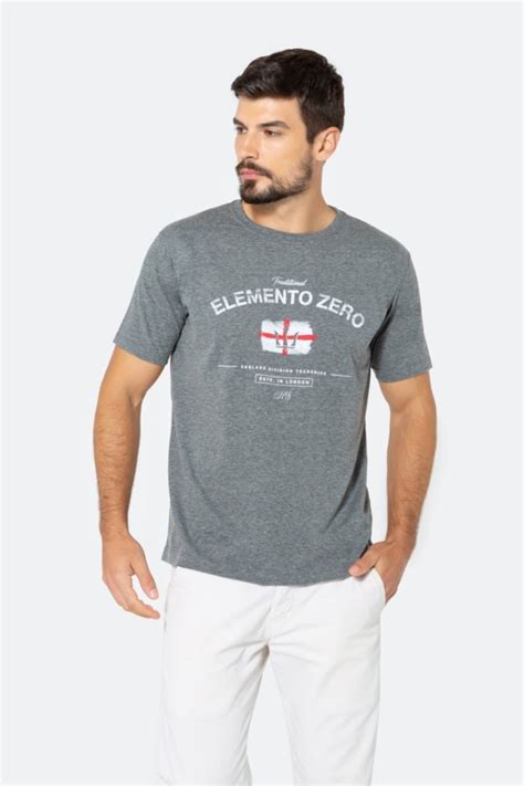 Camiseta Masculina Estampada Inglaterra Etiqueta Modas