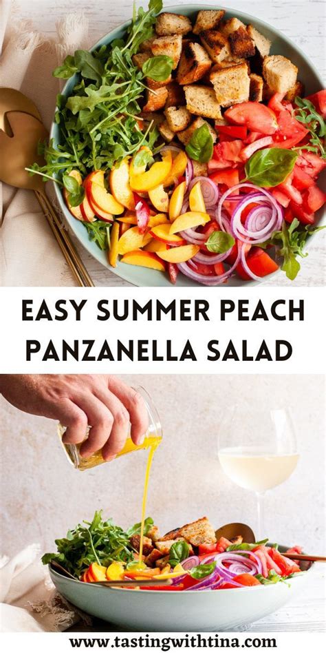 Summer Peach Panzanella Salad Artofit