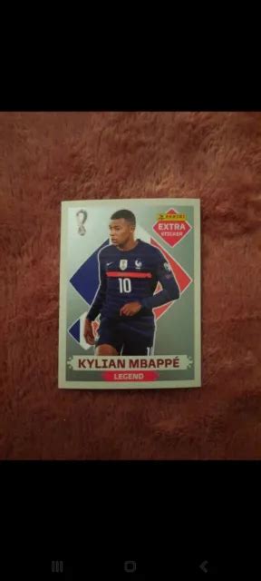 PANINI KYLIAN MBAPPE Extra Sticker Silver Qatar 2022 EUR 60 00