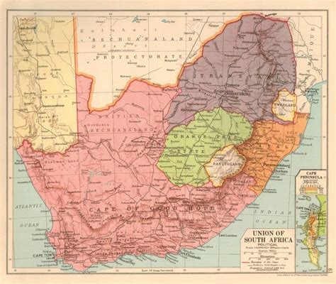 Union Of South Africa Map - Living Room Design 2020