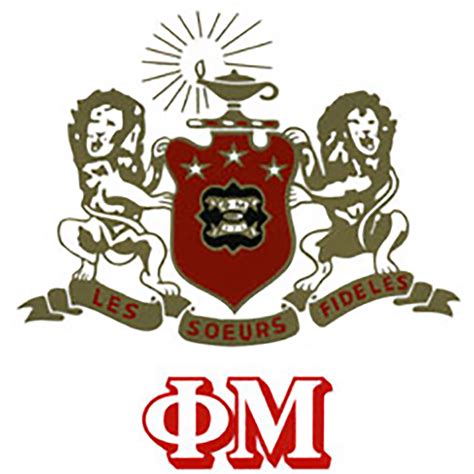 Phi Mu Decals Sorority Crest