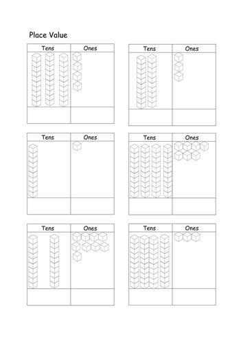 Place Value Dienes Tens and Ones | Teaching Resources