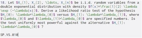 Solved 18 Let X 1 X 2 Ldots X N Be I I D Chegg