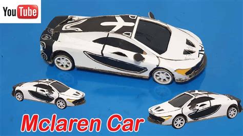 How To Make Mclaren P Car From Cardboard Diy Youtube