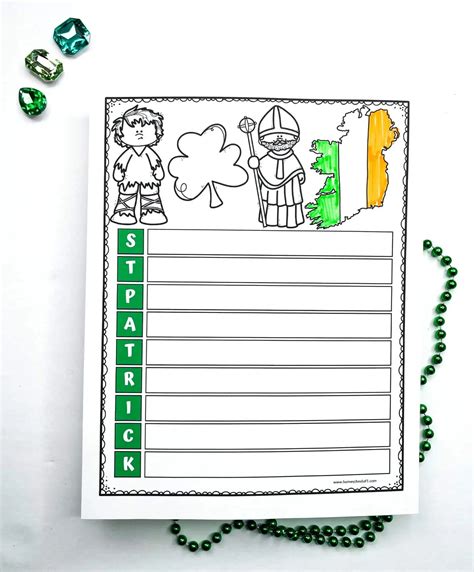 St Patrick S Day Acrostic Poem Templates 3 Free Printables