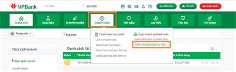 H Ng D N N P Chuy N Ti N T Ng N H Ng Vpbank V O T I Kho N Giao D Ch