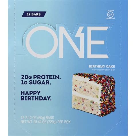 One Protein Bar Birthday Cake Flavored Each From The Vitamin