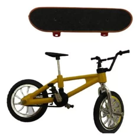 Kit Brinquedo Mini Skate Board Bicicleta Dedo Fingerboard