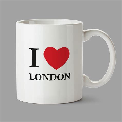 Personalised Mugs £590 I Love London Mug Personalised Ts