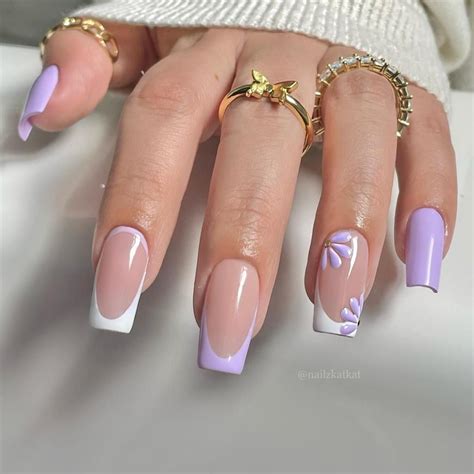 Purple Nails You Need To Try The Pink Brunette Purple Acrylic