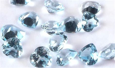 Blue Topaz Mm Trillion Price Per 4 Pieces Exotic India Art