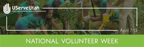 Get Involved in National Volunteer Week | UServeUtah