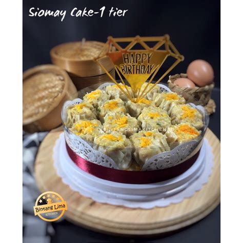 Dimsum Siomay Cake T Ultah Siomay Halal Ayam Udang Model Tart