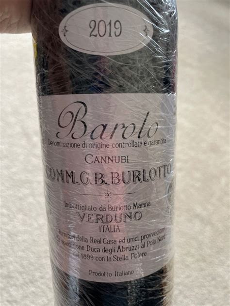 2019 Comm G B Burlotto Barolo Cannubi Italy Piedmont Langhe