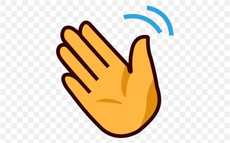 Hand Waving Wave Emoji Clip Art Png 512x512px Hand Area Emoji