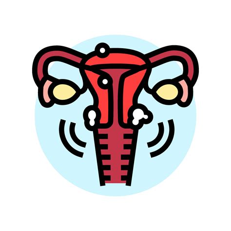 Uterine Fibroids Woman Disease Color Icon Illustration 50127396 Vector