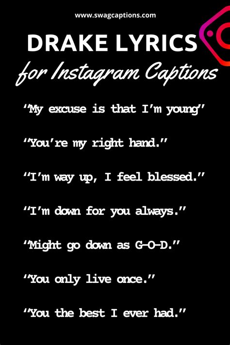 Best Drake Lyrics For Instagram Captions