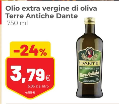 Olio Extra Vergine Di Oliva Terre Antiche Dante Ml Offerta Di Coop