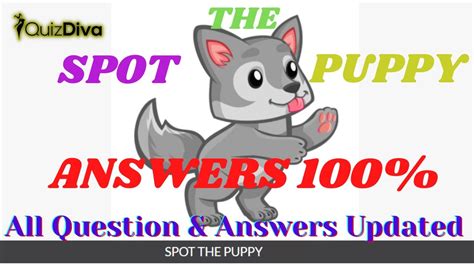 Spot The Puppy Quiz Answers 100 Quiz Diva Quizhelping Youtube