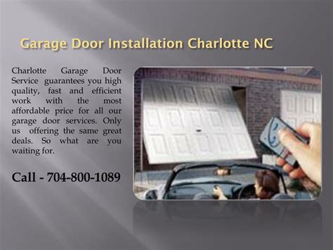 PPT - Garage Door service Charlotte NC PowerPoint Presentation, free