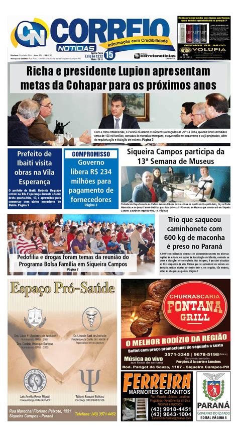 Jornal Correio Notícias Edição 1222 By Jornal Correio Notícias Issuu