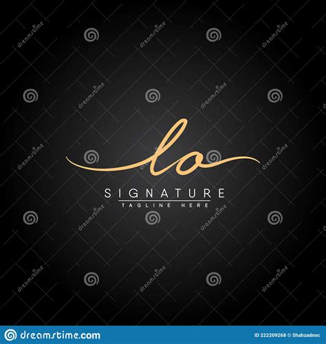 Letra Inicial Logotipo Logotipo Firma Manuscrita Ilustraci N Del Vector