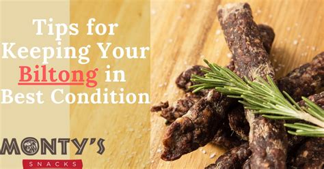 Tips for Keeping Your Biltong in Best Condition - Monty Snacks – Monty ...