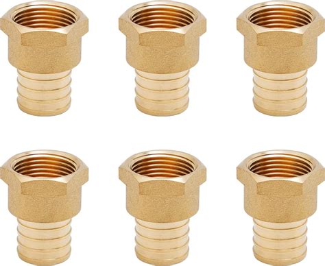 Pieces Xfitting Pex X Female Npt Threaded Adapter Brass Pex B