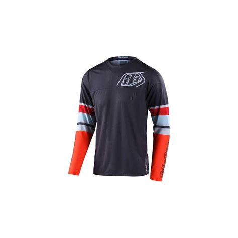 Troy Lee Designs Jersey Gp Air Warped Charcoal Orange