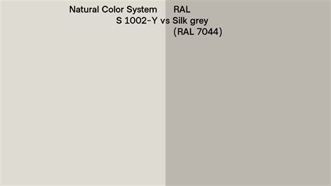 Natural Color System S 1002 Y Vs Ral Silk Grey Ral 7044 Side By Side