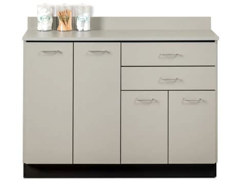 Medical Storage Base Cabinet with 4 Doors and 2 Drawers CLN-8048, Credenzas