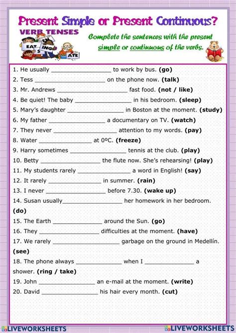 Present Simple Vs Present Continuous In 2024 Simple Present Tense