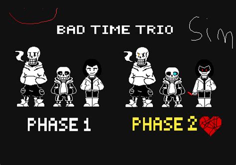 Pixilart - Bad time trio sim by Yeetboi2754