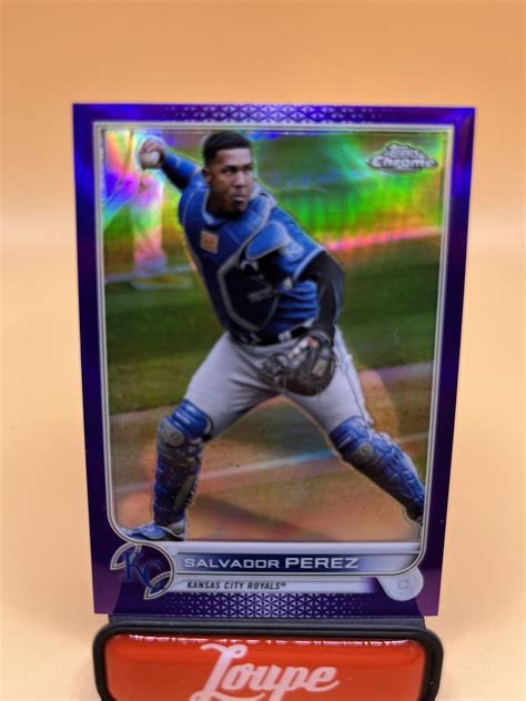 Salvador Perez Topps Chrome Purple Refractor D Kansas City