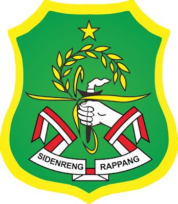 Logo Lambang Kabupaten Sidenreng Rappang Latar Background Putih