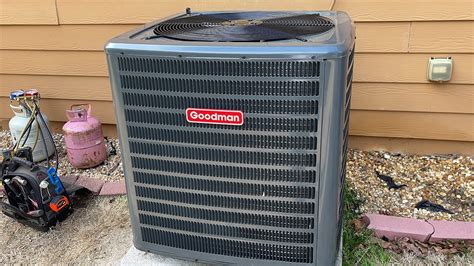 Brand New 2023 Goodman GSXH5 Air Conditioner Startup Run YouTube