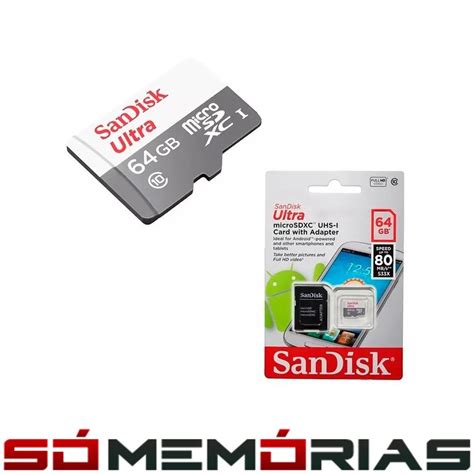 Só Memórias Memórias Ram Mais Barata Do Brasil Cartão De Memória Sandisk Ultra Micro Sdxc