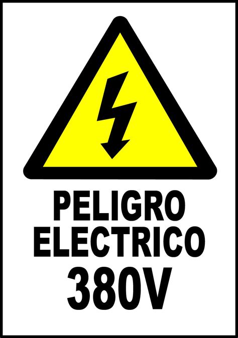 Pegatina Peligro Eléctrico 380V