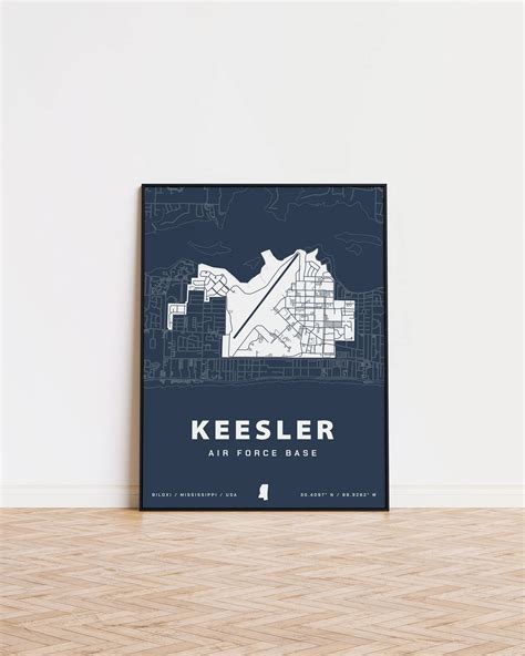 Keesler Air Force Base Map Print | Home Base Maps