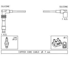 OPEL CORSA B 1 4İ 16V 94 00 PERFORMANS BUJİ KABLOSU TAKIMI OEM