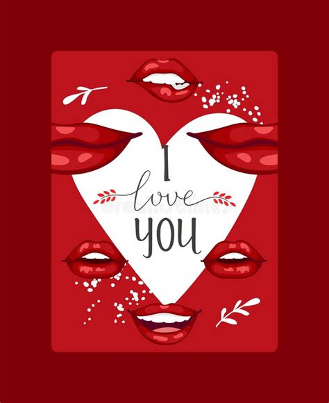 Sexy Love Kissing Lips Pattern Stock Illustrations 89 Sexy Love