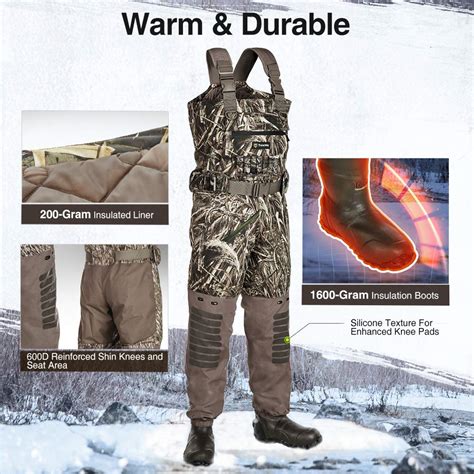 Snapklik Tidewe Breathable Insulated Chest Wader