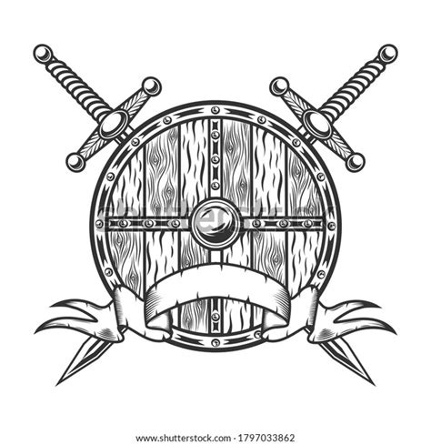 Viking Sword And Shield Drawing