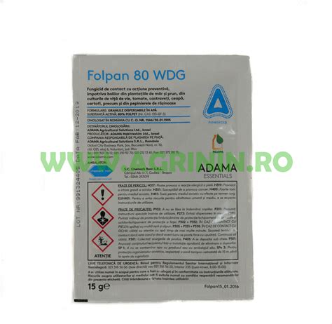 Folpan 80 WDG 15gr Fungicid