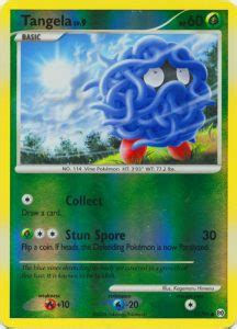 Pokémon Platinum Arceus Card 077 Tangela Parallel Reverse Holo Arcade