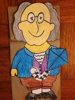 Benjamin Franklin Paper Bag Puppet By Puppet Korner N More Tpt